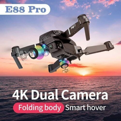 DRON E88 PRO ™- DRON SMART WIFI CAMARA DUAL HD PLEGABLE CONTROL REMOTO