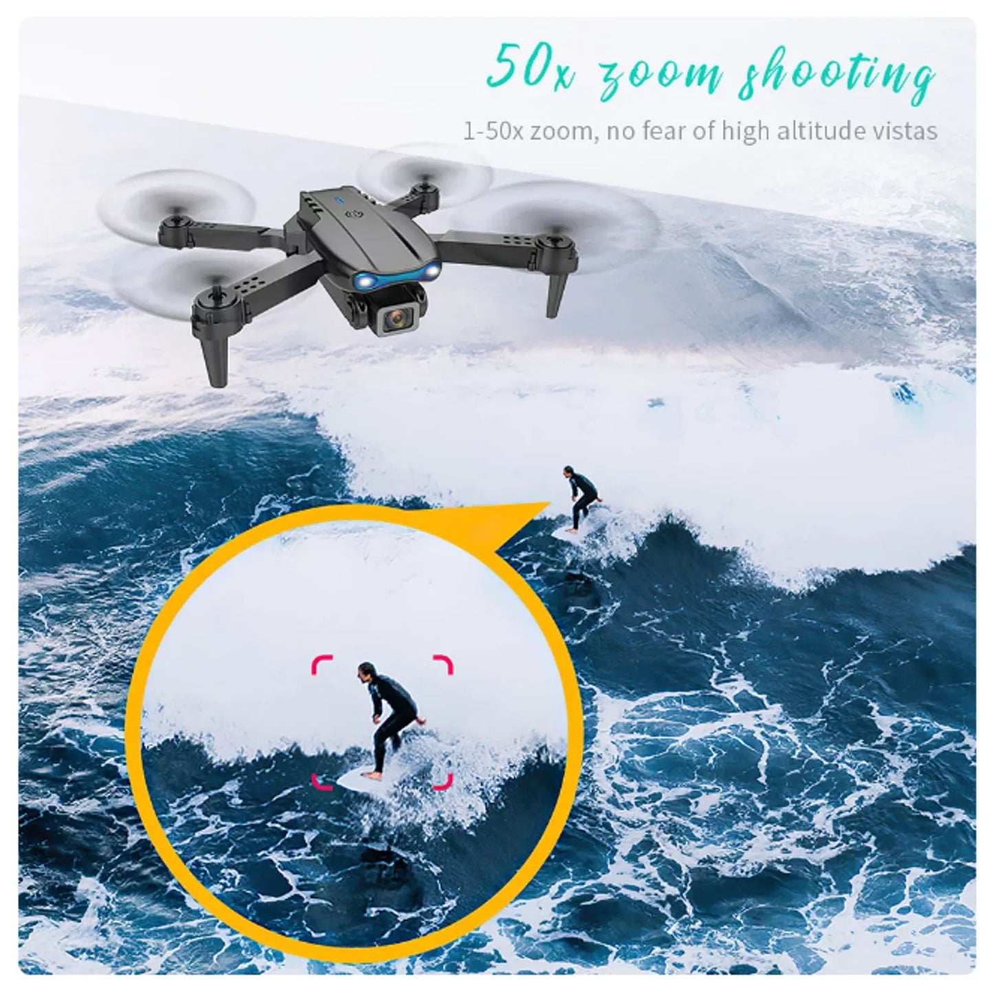 DRON E88 PRO ™- DRON SMART WIFI CAMARA DUAL HD PLEGABLE CONTROL REMOTO