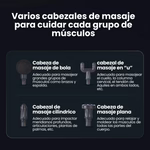 PISTOLA MASEAJEADORA 5 PIEZAS™ | Recuperación, Alivio y Bienestar en Su Máxima Expresión